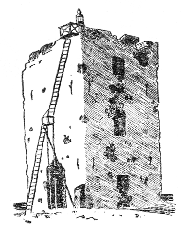 Изображение маяка Колка из газеты, 1935 год.