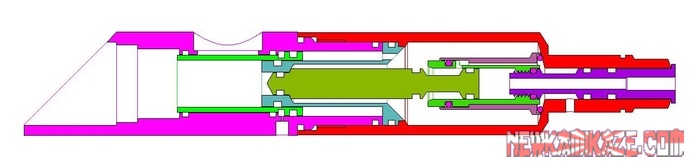 Схема нынешней версии закрытого болта для Smart Parts Ion