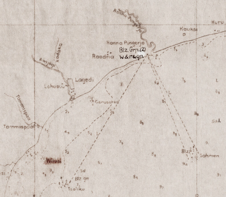 Маяк Раннапунгерья на карте 1943 года.