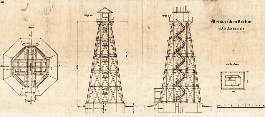 План маяка Абрука