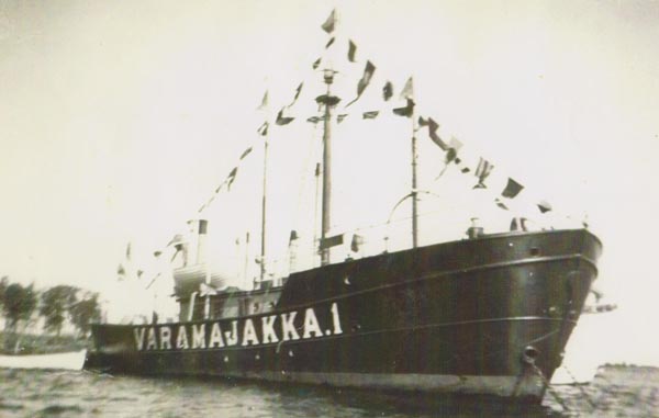 Резервный плавучий маяк Varamajakka 1, 1920-е годы