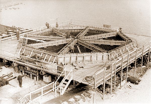 Строительство маяка Вахемадал в лётной гавани, 1979 год, Таллинн